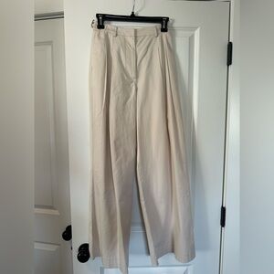 Abercrombie Cream Wide-Leg Trousers